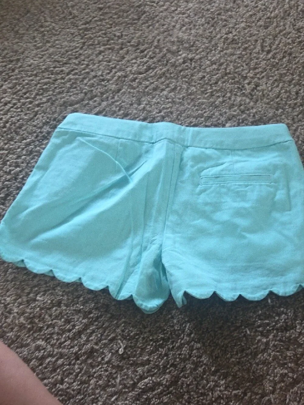 Crewcuts Light Aqua Scalloped Hem Women's Shorts